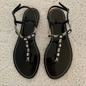 JCrew Jeweled Sandals